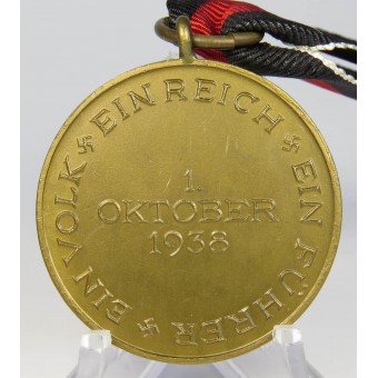 Erinnering an den 1 Oktober 1938 Medal. Espenlaub militaria