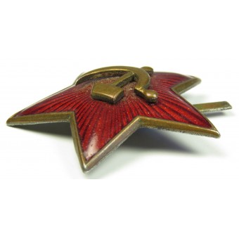 Insigne du chapeau étoilé rouge 31 mm. Espenlaub militaria