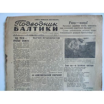 Baltic Submariner newspaper issue 86, 1944. Espenlaub militaria