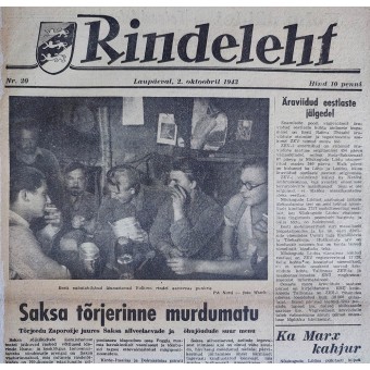 Noticias Militares Estonias Rindeleht Nr. 20, 1943. Espenlaub militaria