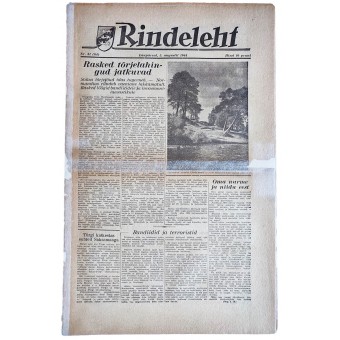 Estse krant Rindeleht van 5 augustus 1944. Espenlaub militaria