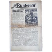 Periódico estonio para las tropas de las SS Rindeleht de 1943, nº 23
