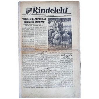 Estnisk tidning för SS-trupperna Rindeleht från 1943, #23. Espenlaub militaria