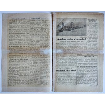 Estonian Waffen SS newspaper Rindeleht from date February 19th, 1944. Espenlaub militaria