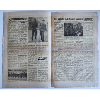 Estonian Waffen SS newspaper Rindeleht from date February 19th, 1944. Espenlaub militaria