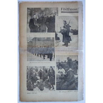 Estonian Waffen SS newspaper Rindeleht from date February 19th, 1944. Espenlaub militaria