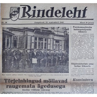 Ests oorlogsnieuws Rindeleht Nr. 19, 1943. Espenlaub militaria