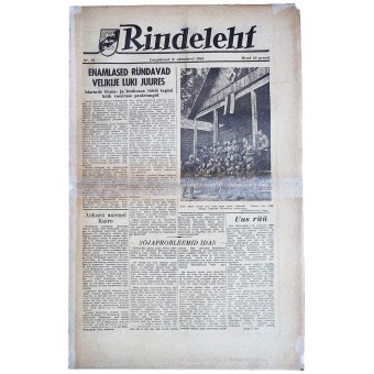 Estniska WW2-nyheter Rindeleht utgåva 21, 1943. Espenlaub militaria