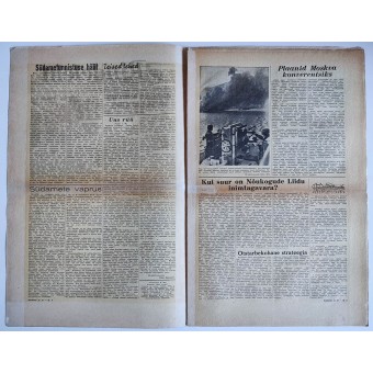 Noticias estonias WW2 Rindeleht edición 21, 1943. Espenlaub militaria