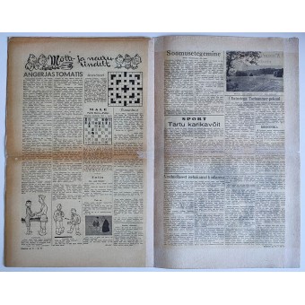 Estonian WW2 news Rindeleht issue 21, 1943. Espenlaub militaria