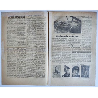 Estonian WW2 newspaper Rindeleht vol. 24 from June 17th, 1944. Espenlaub militaria