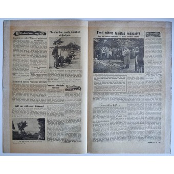 Estonian WW2 newspaper Rindeleht vol. 24 from June 17th, 1944. Espenlaub militaria