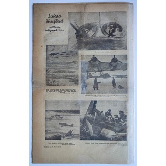 Giornale estone della seconda guerra mondiale Rindeleht vol. 24 del 17 giugno 1944. Espenlaub militaria