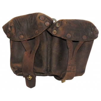 Pochette à munitions en cuir pour fusil Mosin. Espenlaub militaria