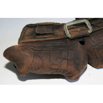 Pochette à munitions en cuir pour fusil Mosin. Espenlaub militaria