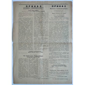 May 9th issue of the Army Truth newspaper, 1945. Espenlaub militaria