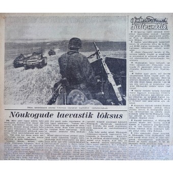 Periódico en estonio Rindeleht número 18, 1943. Espenlaub militaria