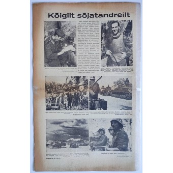 Vironkielinen sanomalehti Rindeleht numero 18, 1943. Espenlaub militaria