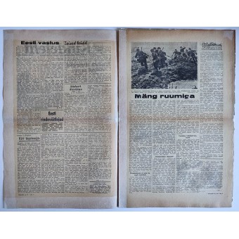 Newspaper for Estonian SS Volunteers 11. September 1943, issue #17. Espenlaub militaria