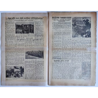 Newspaper for Estonian SS Volunteers 11. September 1943, issue #17. Espenlaub militaria