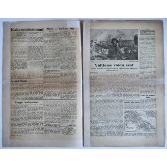 Krant voor Estse SS-vrijwilligers Rindeleht 1943. Espenlaub militaria