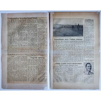 Newspaper for Estonian SS Volunteers Rindeleht Rindeleht issue 29, 1943. Espenlaub militaria