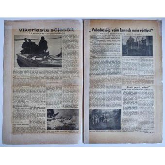 Zeitung für estnische SS-Freiwillige Rindeleht Rindeleht Ausgabe 29, 1943. Espenlaub militaria