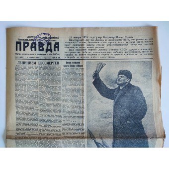 Newspaper Pravda No. 21 for 1940. Espenlaub militaria