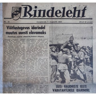 Rindeleht #12, 1943 stridsaktivitet på östfronten. Espenlaub militaria