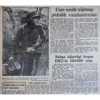 Rindeleht en estonien, numéro 8, 1943. Espenlaub militaria