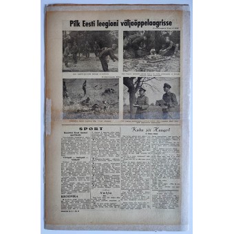 Rindeleht in estone, numero 8, 1943. Espenlaub militaria