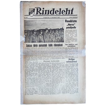 Rindeleht issue about Narva battalion, Nr. 16, 1943. Espenlaub militaria