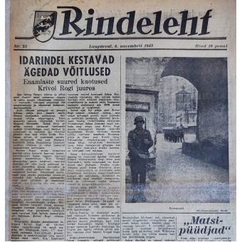 Rindeleht newspaper from November 6th, 1943. Espenlaub militaria