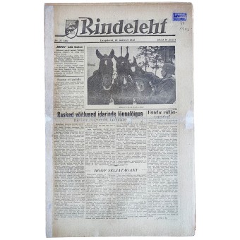 Rindeleht newspaper issue #11, March 18th, 1944. Espenlaub militaria