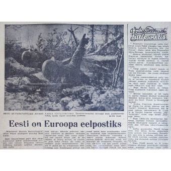 Rindeleht newspaper issue #11, March 18th, 1944. Espenlaub militaria