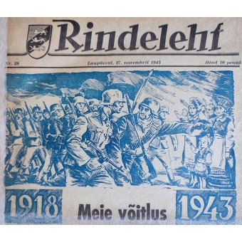 Rindeleht Volume 28 from November 27th, 1943. Espenlaub militaria