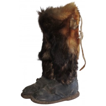 Soviet Pilots High Winter Fur Boots. Espenlaub militaria