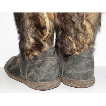 Soviet Pilots High Winter Fur Boots. Espenlaub militaria