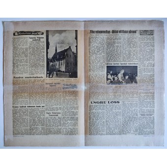 Giornale delle Waffen SS per gli estoni Rindeleht vol. 24, 30 ottobre 1943 - nuova coscrizione in Estonia. Espenlaub militaria