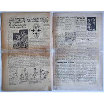 Giornale delle Waffen SS Rindeleht in estone, numero 10, 1943. Espenlaub militaria