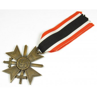 Croix de guerre du 2e grade avec les épées KVK2 sur un ruban. Espenlaub militaria