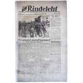 Periódico de la 2ª Guerra Mundial en estonio Rindeleht Nr. 13, 1944