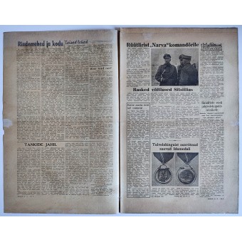 Periódico de la 2ª Guerra Mundial en estonio Rindeleht Nr. 13, 1944. Espenlaub militaria