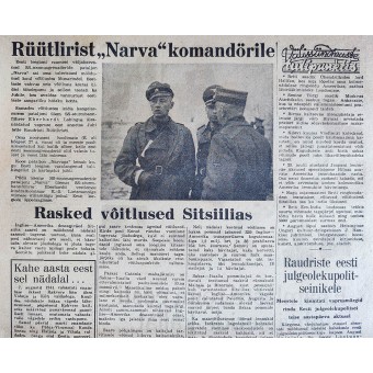 Toisen maailmansodan aikakauslehti viroksi Rindeleht Nr. 13, 1944. Espenlaub militaria