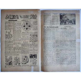 Giornale della seconda guerra mondiale in estone Rindeleht Nr. 13, 1944. Espenlaub militaria