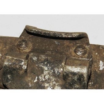 Battle-damaged German WW2 mess kit. Espenlaub militaria