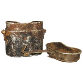 Battle-damaged Wehrmacht Mess Kit found in Pskov area