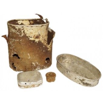 Battlefield relic items from German positions in Courland pocket. Espenlaub militaria