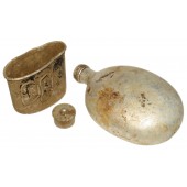 Courland (Latvia) relic find German Canteen M31 marked CFL40