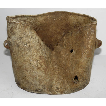 Heavily battlefield damaged equipment items of Red Army. Espenlaub militaria